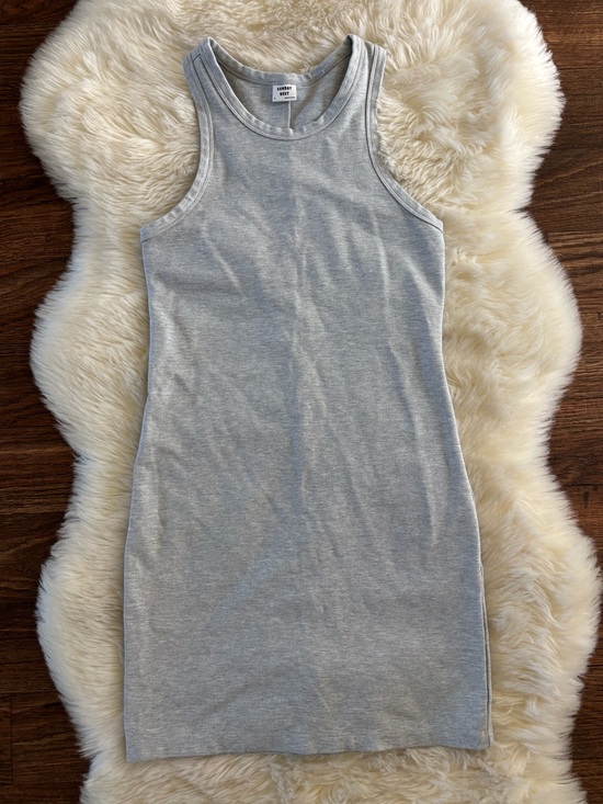 Aritzia Dresses & Skirts - Aritzia Sunday Best Racerback Tank Mini Dress Gray Small